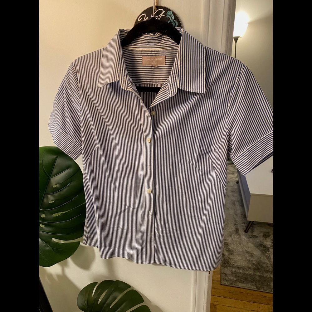 Banana republic button down short sleeve